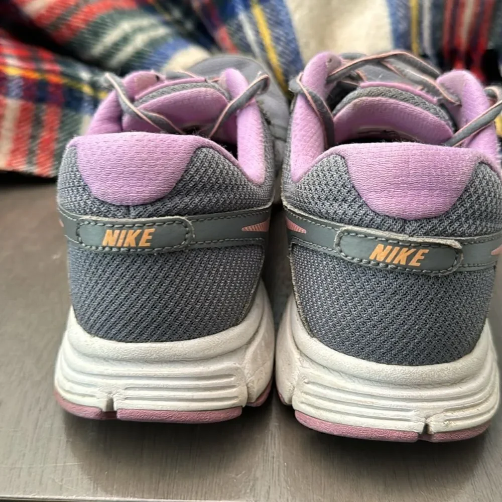 Nike Revolution 2 Gray peach, purple‎ running shoes size 9